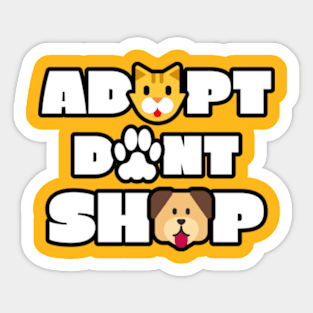 Adopt Don't Shop Sticker